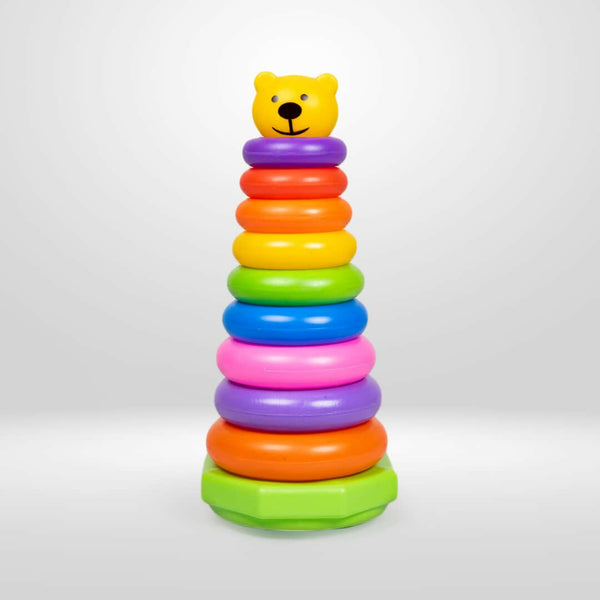 Educational Stacking Rings Baby Toy | 7-Piece Multicolor Stacker for Toddlers | 6 Months+.