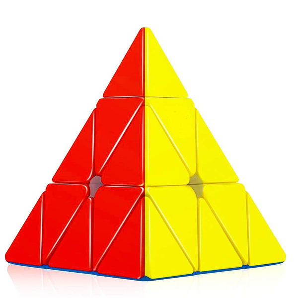 Pyraminx Triangle Speed Cube Puzzle Toy | Stickerless Magic Pyramid Cube for Kids & Adults.