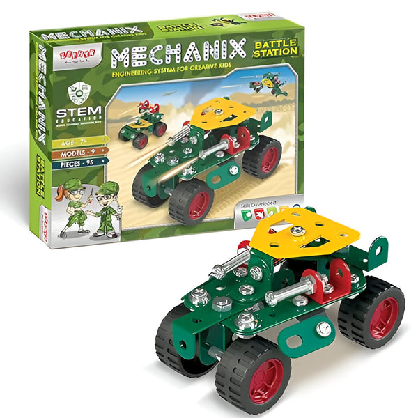 War-Themed STEM Building Blocks Set | Educational Construction Toy for Kids Ages 7+ | Army Station.