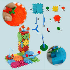 81-Piece Electric Rotating Gear Building Blocks | 