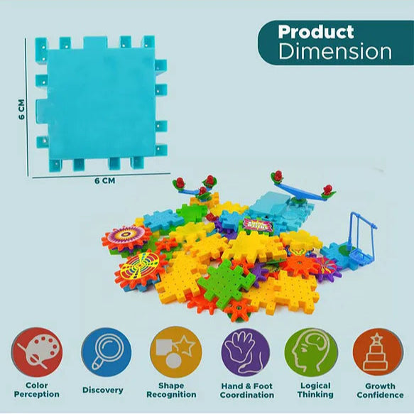 81-Piece Electric Rotating Gear Building Blocks | 
