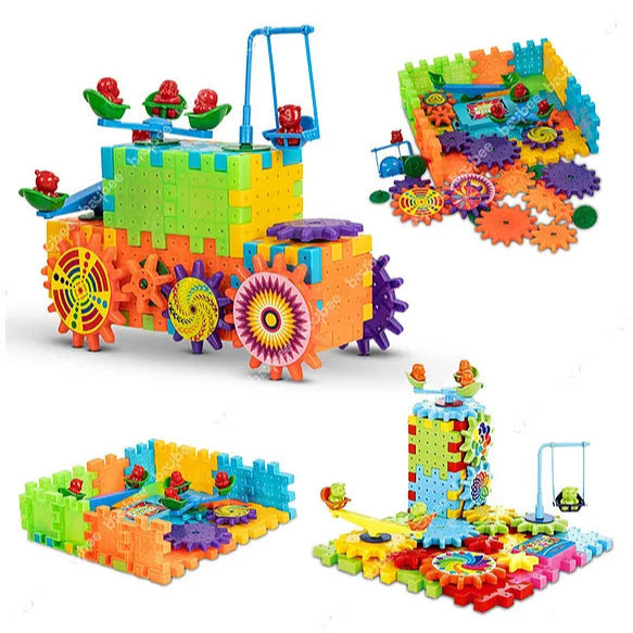81-Piece Electric Rotating Gear Building Blocks | 