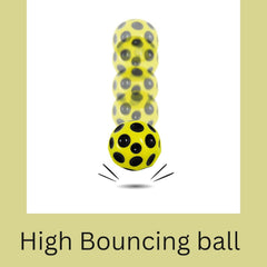 High-Bounce Moon Ball (2-Pack) | Super Bouncy Cratered Rubber Ball for Outdoor Fun | Perfect for Kids & Adults.