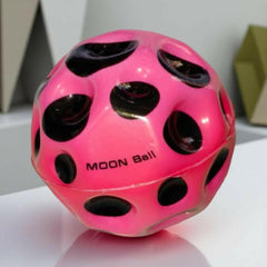 High-Bounce Moon Ball (2-Pack) | Super Bouncy Cratered Rubber Ball for Outdoor Fun | Perfect for Kids & Adults.