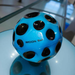 High-Bounce Moon Ball (2-Pack) | Super Bouncy Cratered Rubber Ball for Outdoor Fun | Perfect for Kids & Adults.