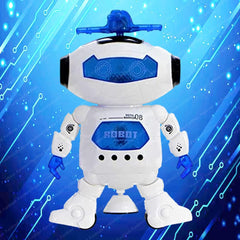 360° Spinning Dancing Robot Toy | Musical Bot with Flashing 3D Lights & Sound | Interactive Kids Entertainment.