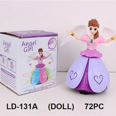 Enchanting Angel Girl Dancing Doll | Spinning Musical Princess Toy with Light Projection | Battery Operated.