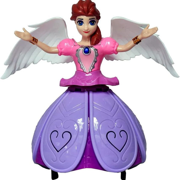 Enchanting Angel Girl Dancing Doll | Spinning Musical Princess Toy with Light Projection | Battery Operated.