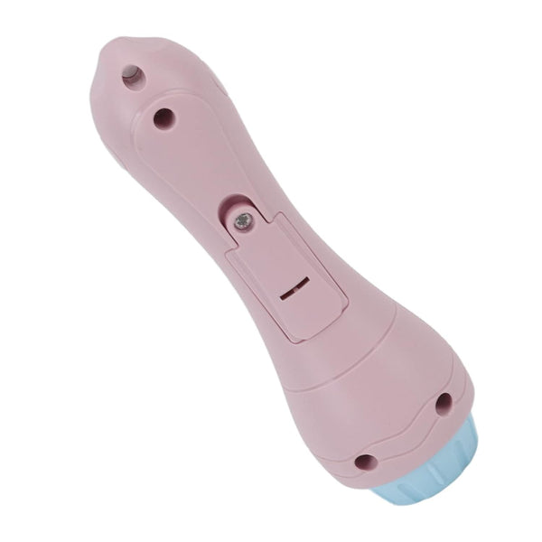 Kids Mini Projector Flashlight Torch | Includes Interchangeable Image Discs | Pink Storybook Projector.