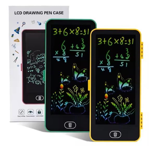Magical Pencil Box with Built-In LCD Writing Tablet | Includes Stylus with Erase Button | Unique School Supply Case.