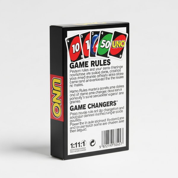 Classic Uno Playing Card Game | Complete 112-Card Deck for Family Fun | For Kids & Adults (Ages 7+).