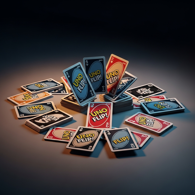 Mattel Games Uno Flip! Card Game | Double-Sided Deck with Special Flip Card | Family Game for Kids & Adults.