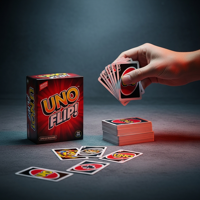 Mattel Games Uno Flip! Card Game | Double-Sided Deck with Special Flip Card | Family Game for Kids & Adults.