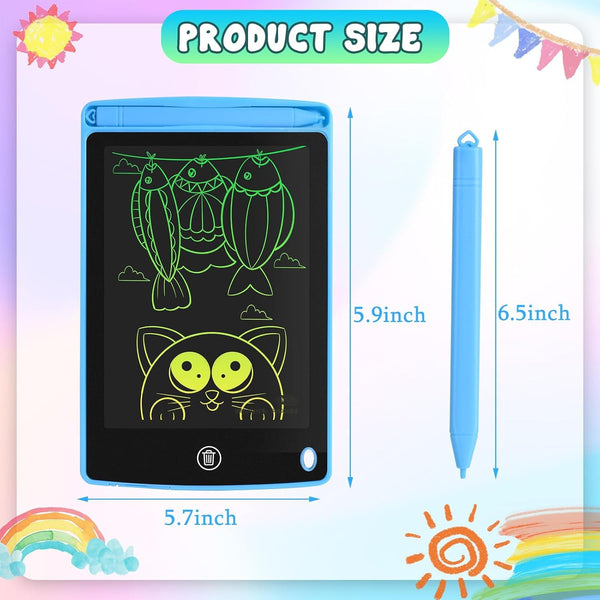 3 - pack LCD Writing Tablets for Kids | 8.5-Inch Color Screen E-Writer | Bulk Birthday Party Return Gifts.