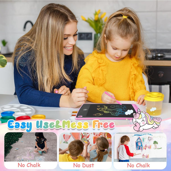 3 - pack LCD Writing Tablets for Kids | 8.5-Inch Color Screen E-Writer | Bulk Birthday Party Return Gifts.