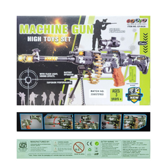 Zone Light & Sound Machine Gun Toy | Kids' Battle Play Blaster with Darts.