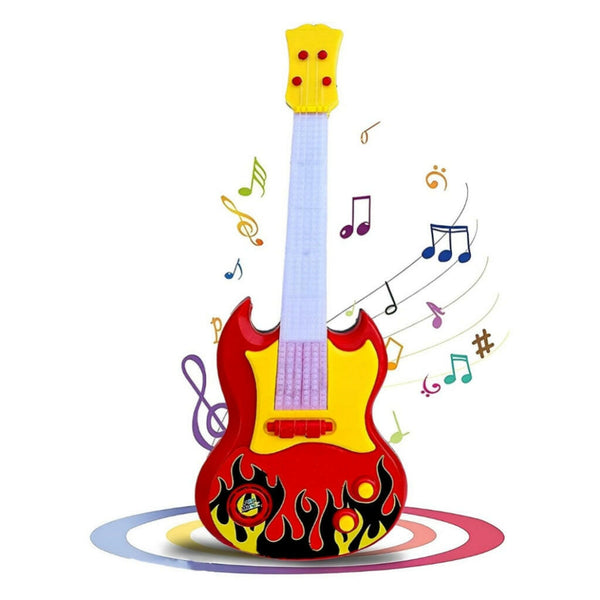 Kids' Rock Band Guitar Toy | Musical Learning Instrument with Lights & Sounds.