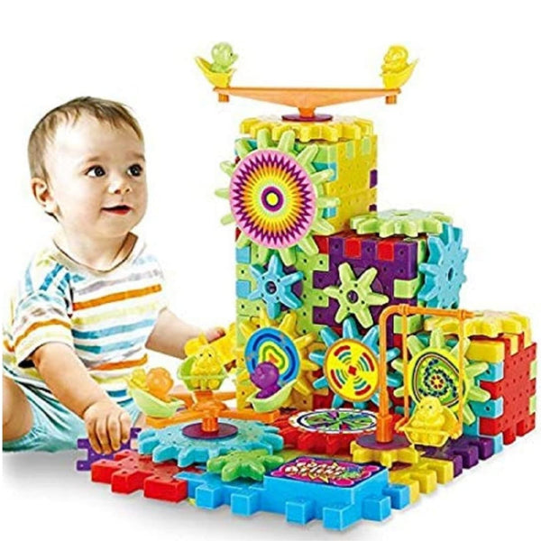 81-Piece Electric Rotating Gear Building Blocks | 