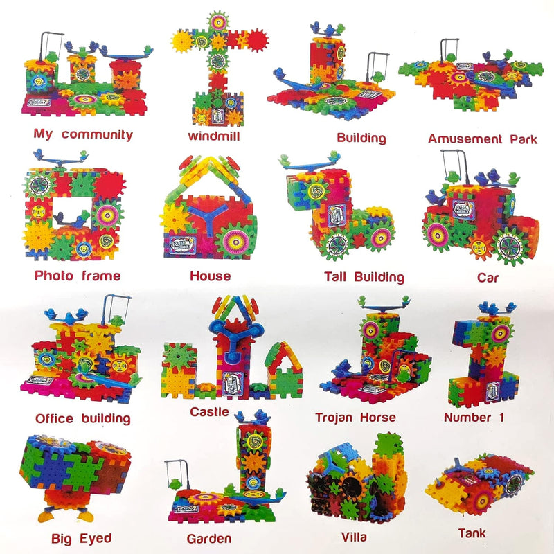 81-Piece Electric Rotating Gear Building Blocks | 