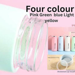 Cute Pink Glass Water Bottle for Kids | 400ml Drink Bottle with Protective Sleeve | Fun & Practical Accessory.