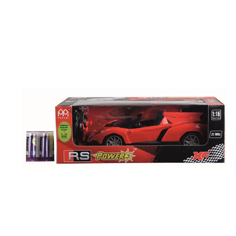 High-Speed RC Racing Car with Rechargeable Battery | Electric Remote Control Toy with LED Lights | Blue.