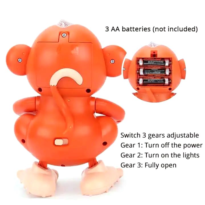 Lightning Hero Dancing Monkey Vehicle Toy for Kids|Boys|Girls with Light & Music