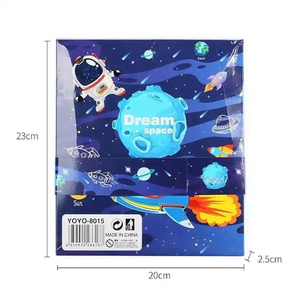 Space Explorer Kids Stationery Gift Set | 6-in-1 School Supplies Kit with Pencil Box | Fun Birthday Gift.