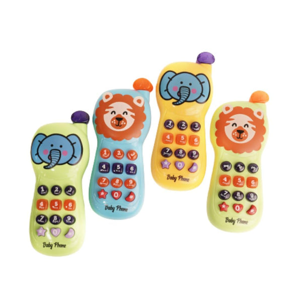 Kids Musical Toy Phone with Lights & Sounds | Pretend Play Cellphone for Boys & Girls | Color Varies.