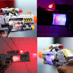 Flashing Laser Sound Toy Gun | Musical Gun with Colorful Lights & Sounds | Pretend Play Toy for Kids.