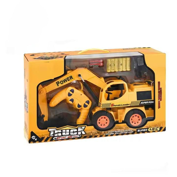 Full-Function RC JCB Excavator Toy | Remote Control Construction Truck with Lights & Sounds | Crawler Vehicle.