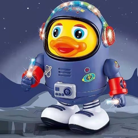 Dancing Space Duck Toy – Musical Light-Up Toy for Kids, Toddlers, Boys & Girls – Dancing Duck with Sounds & Lights – Interactive Gift for Ages 1+
