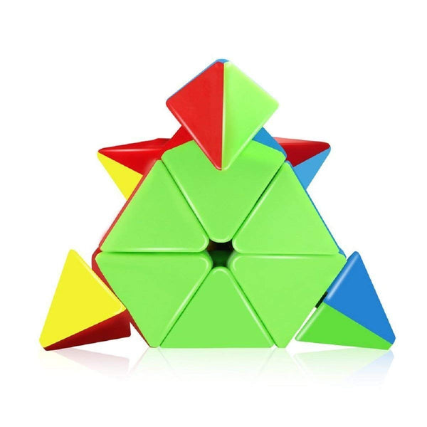 Pyraminx Triangle Speed Cube Puzzle Toy | Stickerless Magic Pyramid Cube for Kids & Adults.
