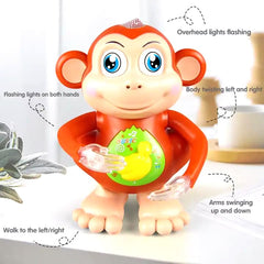 Lightning Hero Dancing Monkey Vehicle Toy for Kids|Boys|Girls with Light & Music