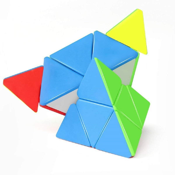 Pyraminx Triangle Speed Cube Puzzle Toy | Stickerless Magic Pyramid Cube for Kids & Adults.