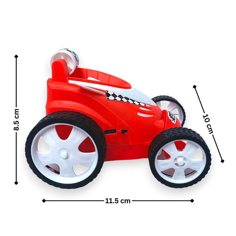 Rechargeable Mini RC Stunt Car | 360° Rotating 4WD Remote Control Car | USB Charging (Multi Color).