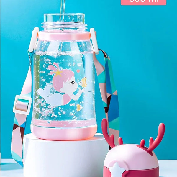 Deer Horn Water Bottle for Kids | BPA Free | 600ml.