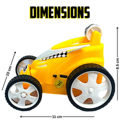 Rechargeable Mini RC Stunt Car | 360° Rotating 4WD Remote Control Car | USB Charging (Multi Color)