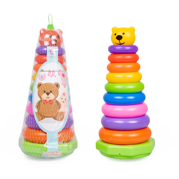 Educational Stacking Rings Baby Toy | 7-Piece Multicolor Stacker for Toddlers | 6 Months+.