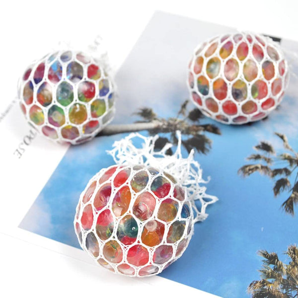Mesh Squishy Grape Ball Stress Toy | Squeeze Ball for Anxiety & Stress Relief | Fidget Vent Toy (1-Pack).