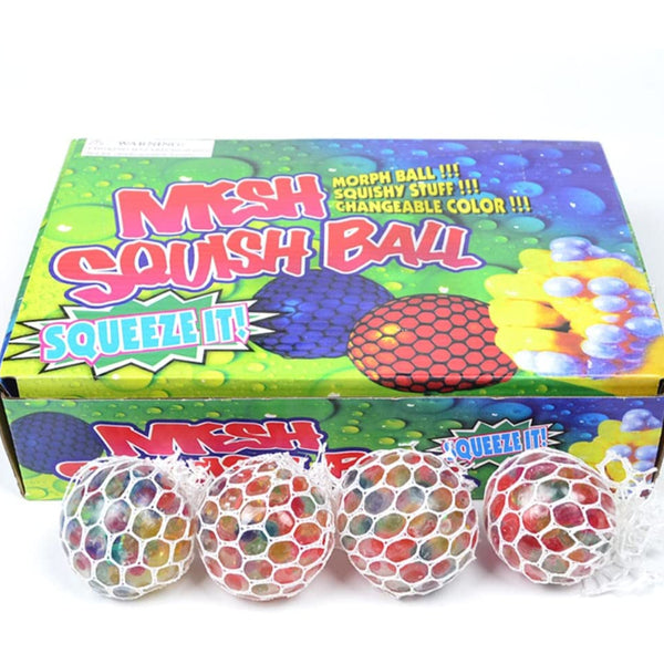 Mesh Squishy Grape Ball Stress Toy | Squeeze Ball for Anxiety & Stress Relief | Fidget Vent Toy (1-Pack).