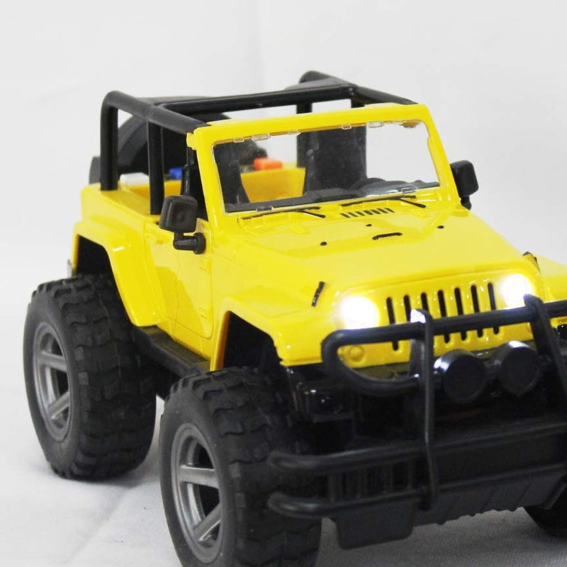 1:16 Scale Off-Road Military Fighter Car | Friction Powered Toy Truck with Lights & Sounds | Army Vehicle Toy.
