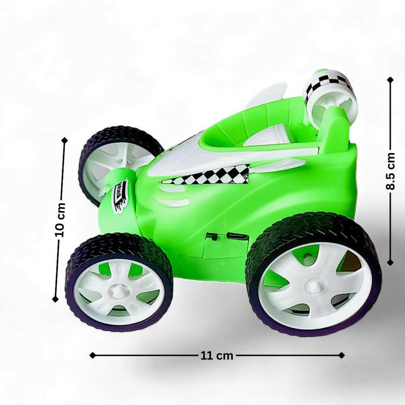 Rechargeable Mini RC Stunt Car | 360° Rotating 4WD Remote Control Car | USB Charging (Multi Color).