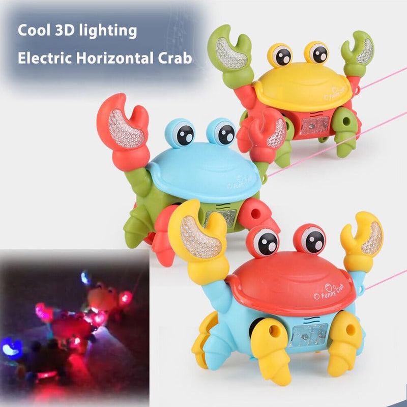 Crawling Crab | Crab with Light and Music | Obstacle sensor | Kids auto sensory development