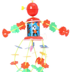 Classic Wind-Up Musical Merry-Go-Round | Soothing Sound Carousel Toy for Kids | No Batteries Needed.