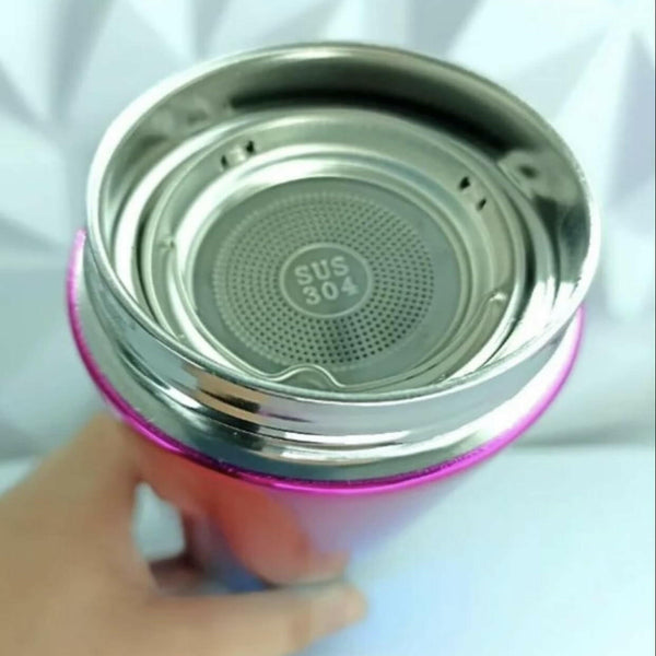 Rainbow Metallic Insulated Water Bottle | Stainless Steel Temperature-Controlled Flask | 500ml.