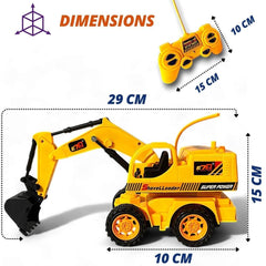 Full-Function RC JCB Excavator Toy | Remote Control Construction Truck with Lights & Sounds | Crawler Vehicle.
