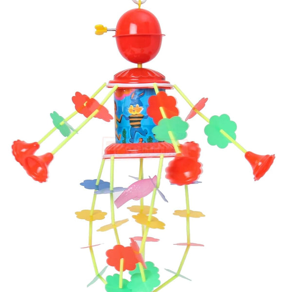Classic Wind-Up Musical Merry-Go-Round | Soothing Sound Carousel Toy for Kids | No Batteries Needed.