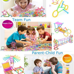 200+ Piece Smart Stick Building Blocks for Kids | Unbreakable Interlocking Toys | Educational Construction Set.