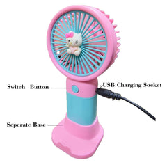 Portable Rechargeable Mini Hand Fan | Lightweight Handheld Fan with Low Noise | Indoor & Outdoor Use.
