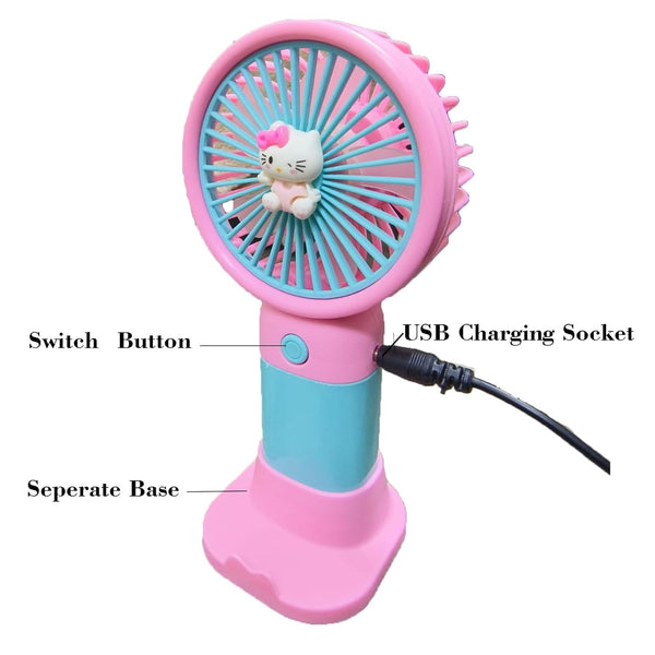 Portable Rechargeable Mini Hand Fan | Lightweight Handheld Fan with Low Noise | Indoor & Outdoor Use.